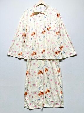 New Fashion Women’s Fruit Print Long Sleeve Pajama Set NWOT